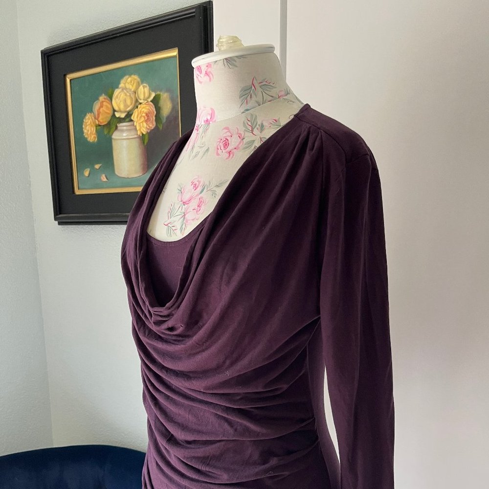 Loft Long-Sleeve in eggplant